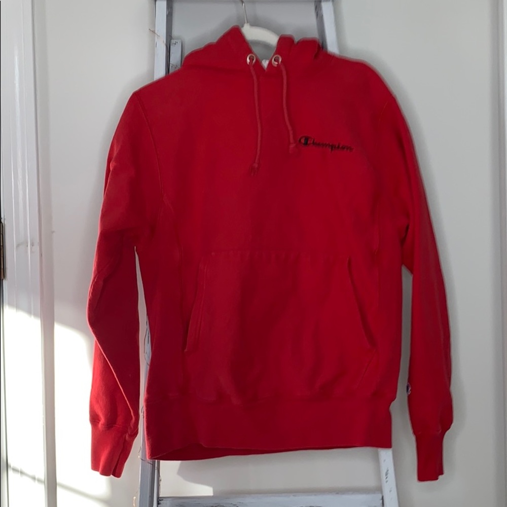 Red Champion Hoodie